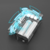 Pompe à air intelligente de moto de coquille d'ABS avec la batterie 4000mAh intégrée
